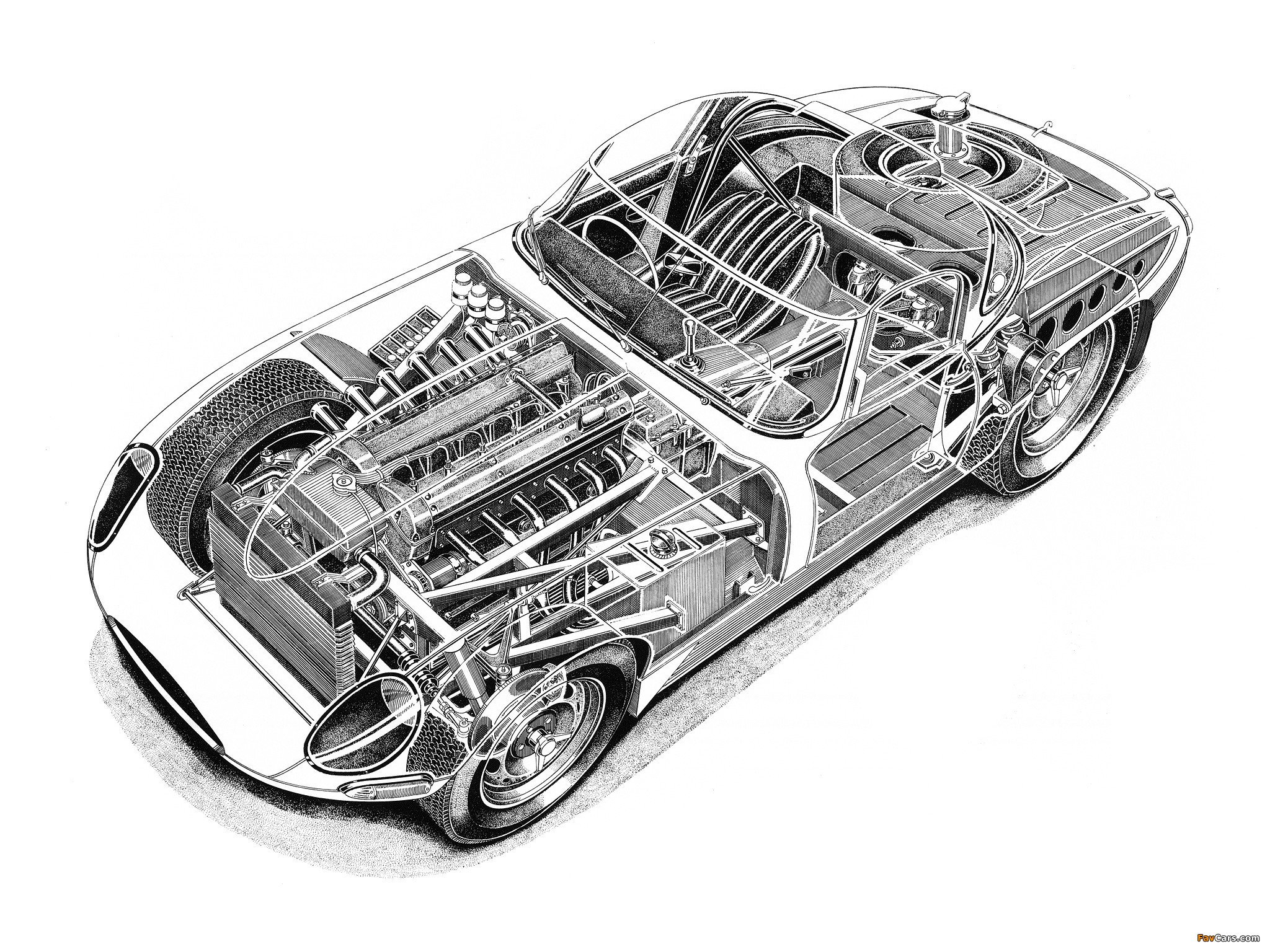 Jaguar E-Type Lightweight Roadster (Series I) 1964 wallpapers (2048 x 1536)