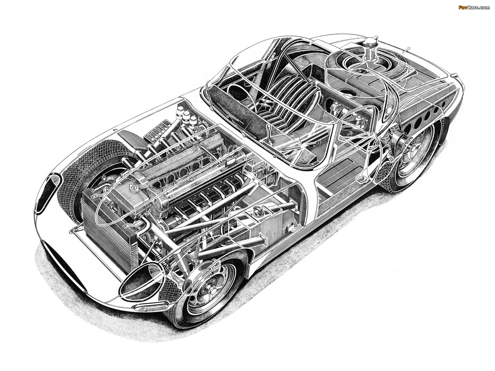 Jaguar E-Type Lightweight Roadster (Series I) 1964 wallpapers (1600 x 1200)