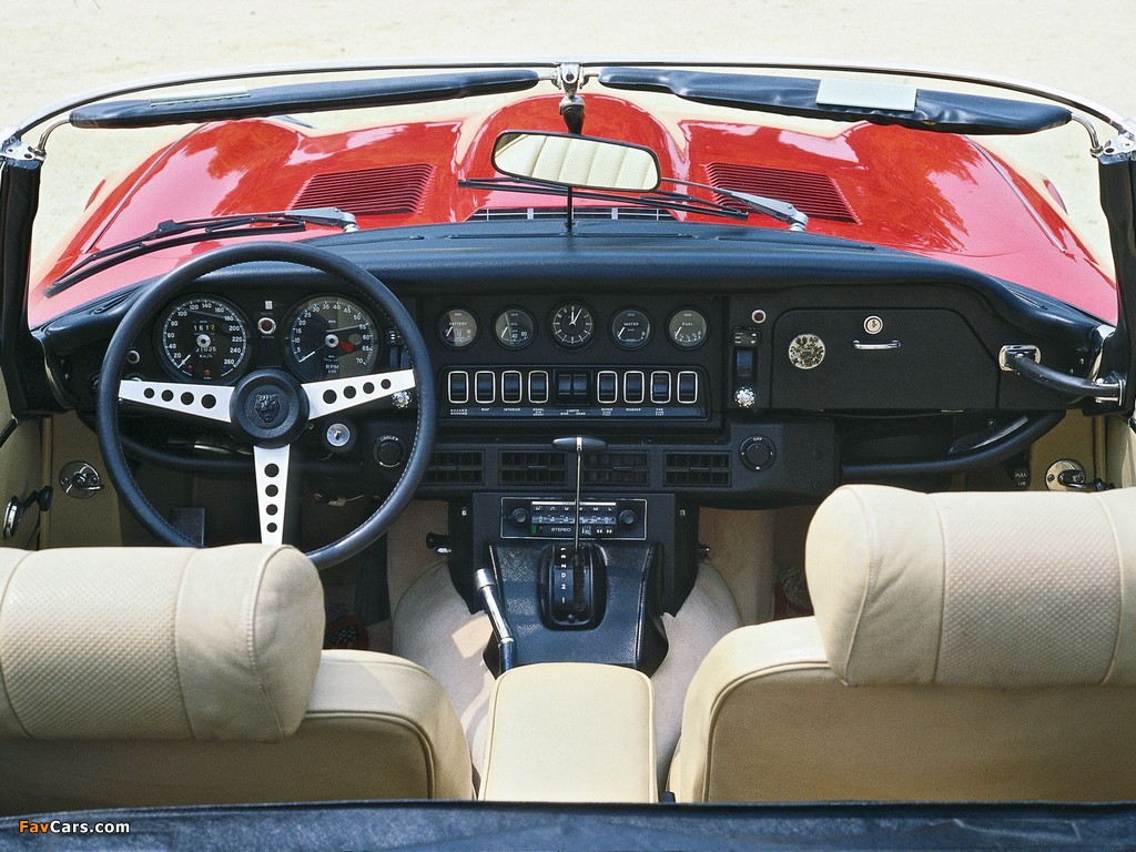 Jaguar E-Type V12 Open Two Seater EU-spec (Series III) 1971–74 wallpapers (1024 x 768)