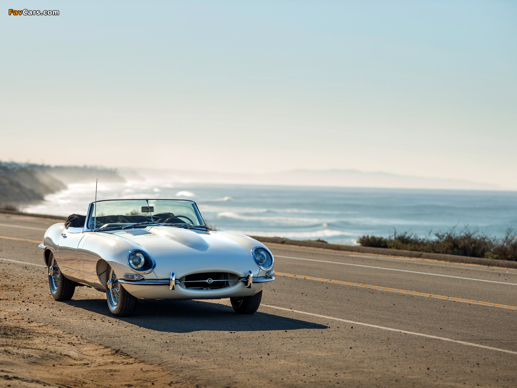 Jaguar E-Type 4.2-Litre Open Two Seater US-spec (XK-E) 1964–1967 wallpapers (1024 x 768)