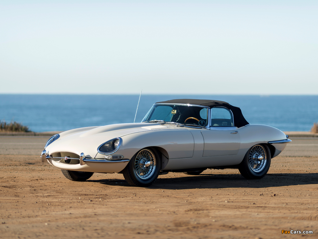 Jaguar E-Type 4.2-Litre Open Two Seater US-spec (XK-E) 1964–1967 wallpapers (1024 x 768)