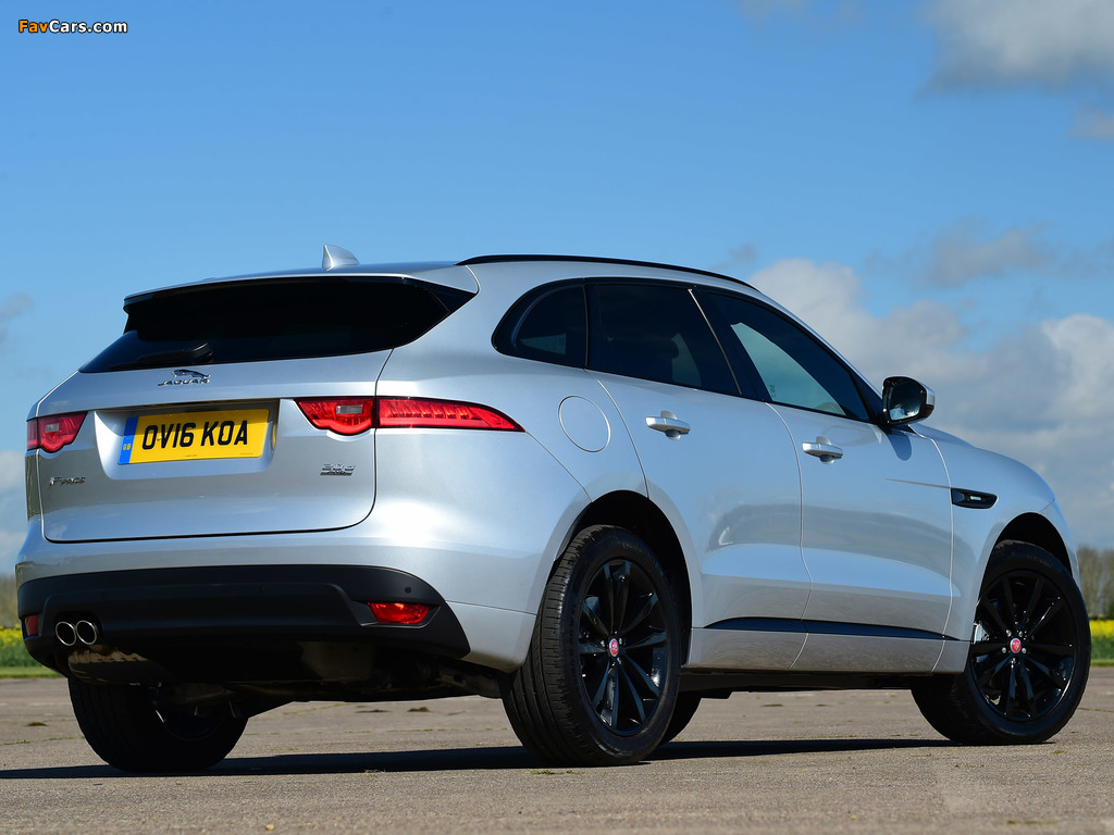 Jaguar F-Pace 20d AWD R-Sport UK-spec 2016 wallpapers (1024 x 768)