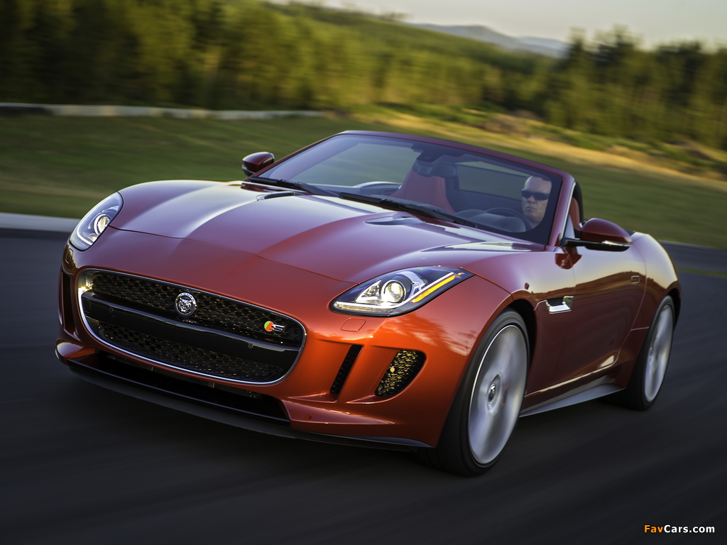 Jaguar F-Type V8 S US-spec 2013 wallpapers (1024 x 768)