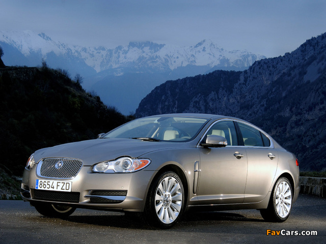 Jaguar XF 2008–11 wallpapers (640 x 480)