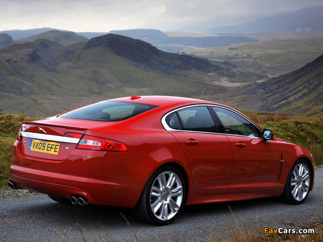 Jaguar XFR UK-spec 2009–11 images (640 x 480)