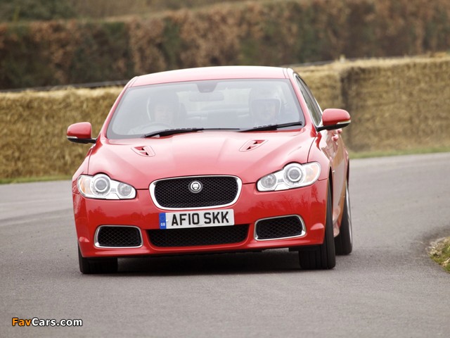 Jaguar XFR UK-spec 2009–11 photos (640 x 480)