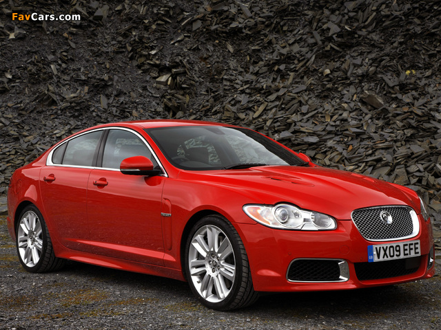 Jaguar XFR UK-spec 2009–11 pictures (640 x 480)