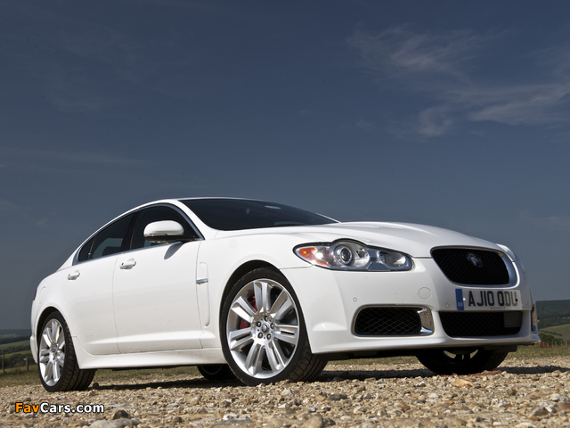 Jaguar XFR UK-spec 2009–11 wallpapers (640 x 480)