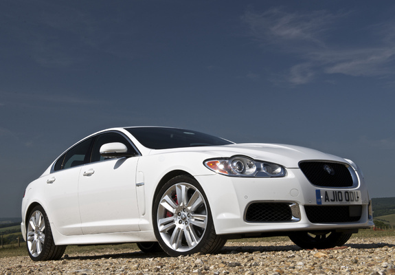 Jaguar XFR UK-spec 2009–11 wallpapers