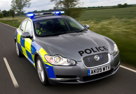 Jaguar XF Diesel S Police 2009–11 wallpapers