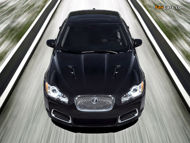Jaguar XFR 2009–11 wallpapers (640 x 480)
