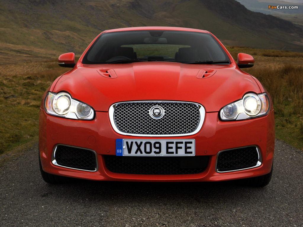 Jaguar XFR UK-spec 2009–11 wallpapers (1024 x 768)