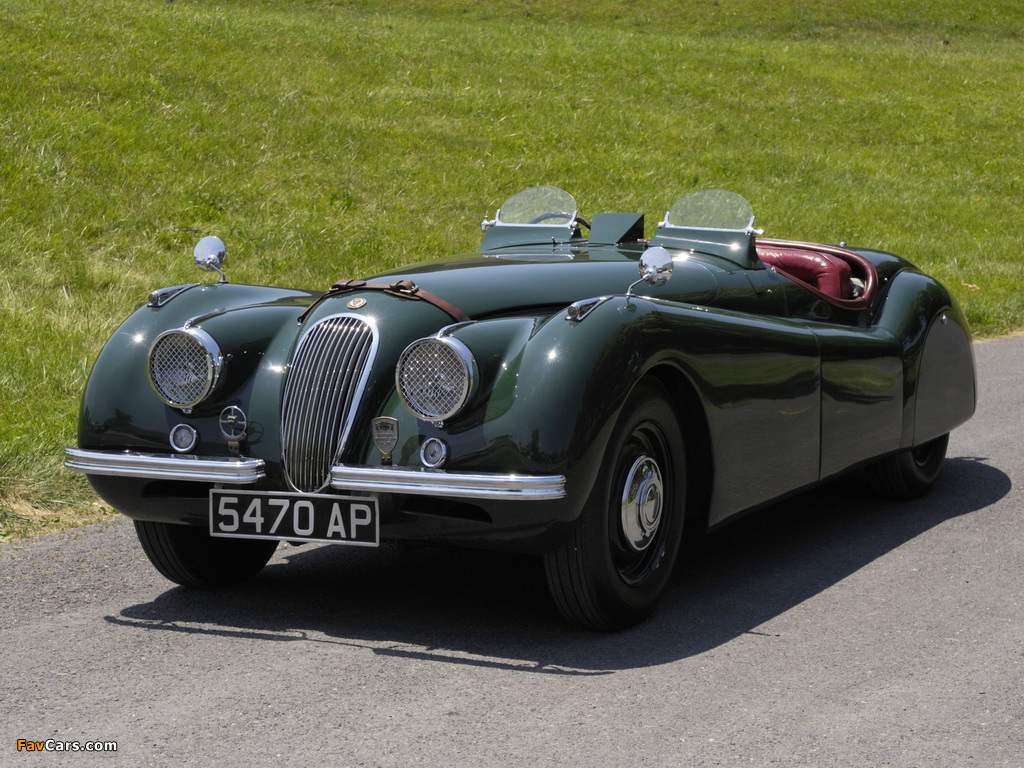 Jaguar XK120 Alloy Roadster UK-spec 1948–50 wallpapers (1024 x 768)