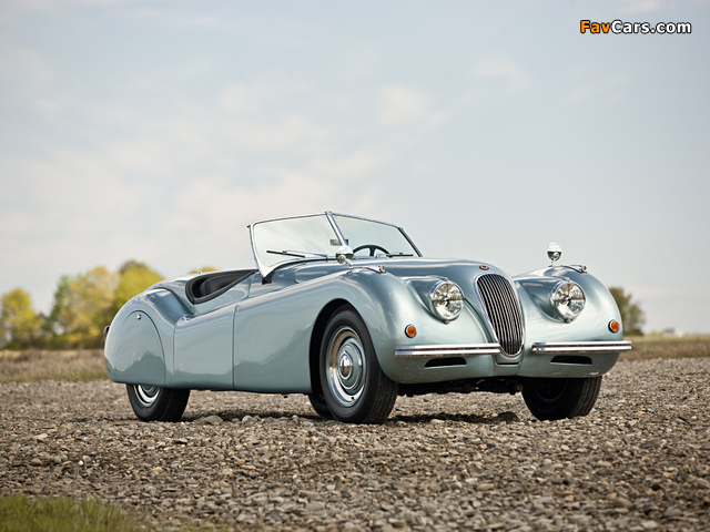 Jaguar XK120 Alloy Roadster 1948–50 wallpapers (640 x 480)