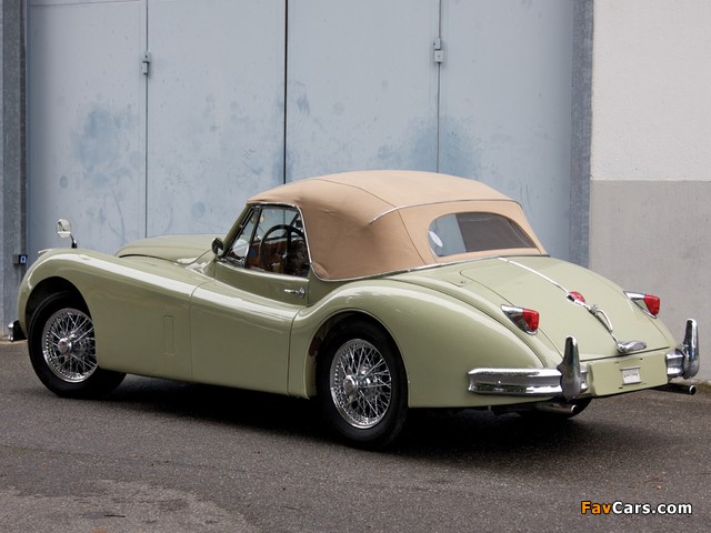 Jaguar XK140 Drophead Coupe 1954–57 pictures (640 x 480)