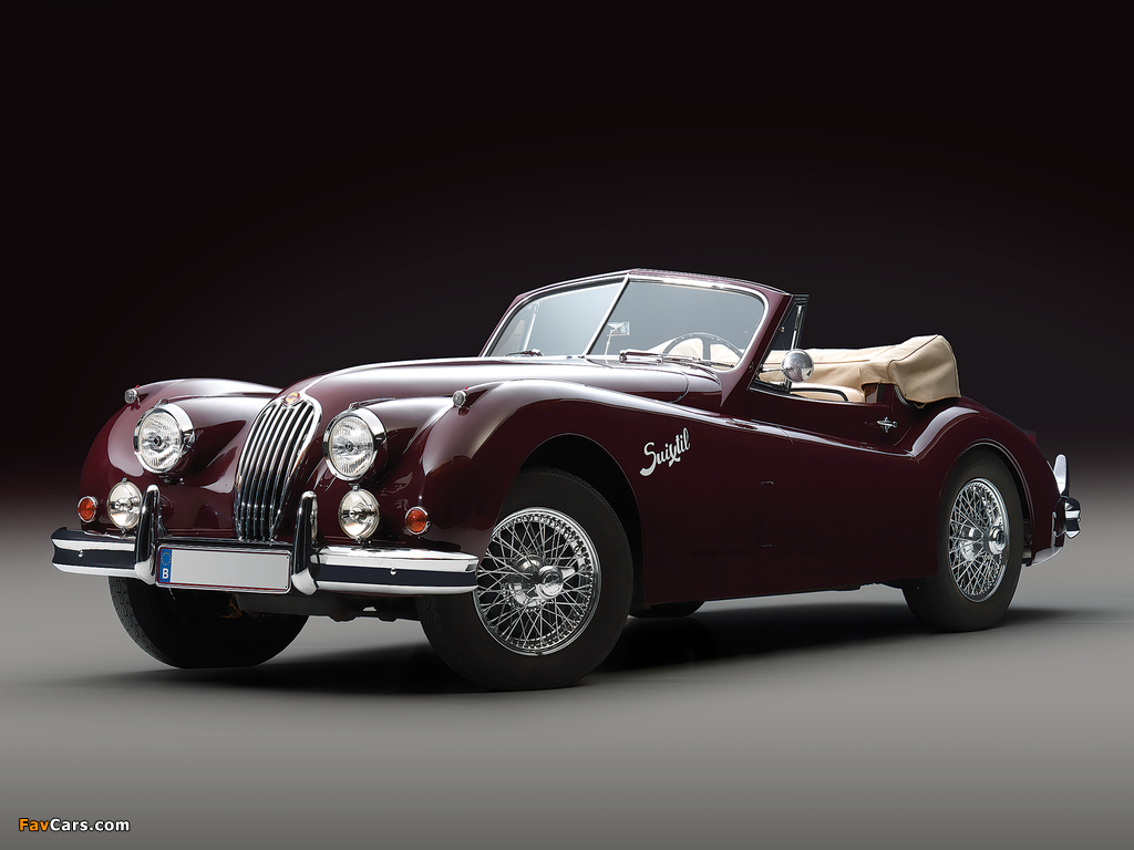 Jaguar XK140 Drophead Coupe 1954–57 wallpapers (1024 x 768)