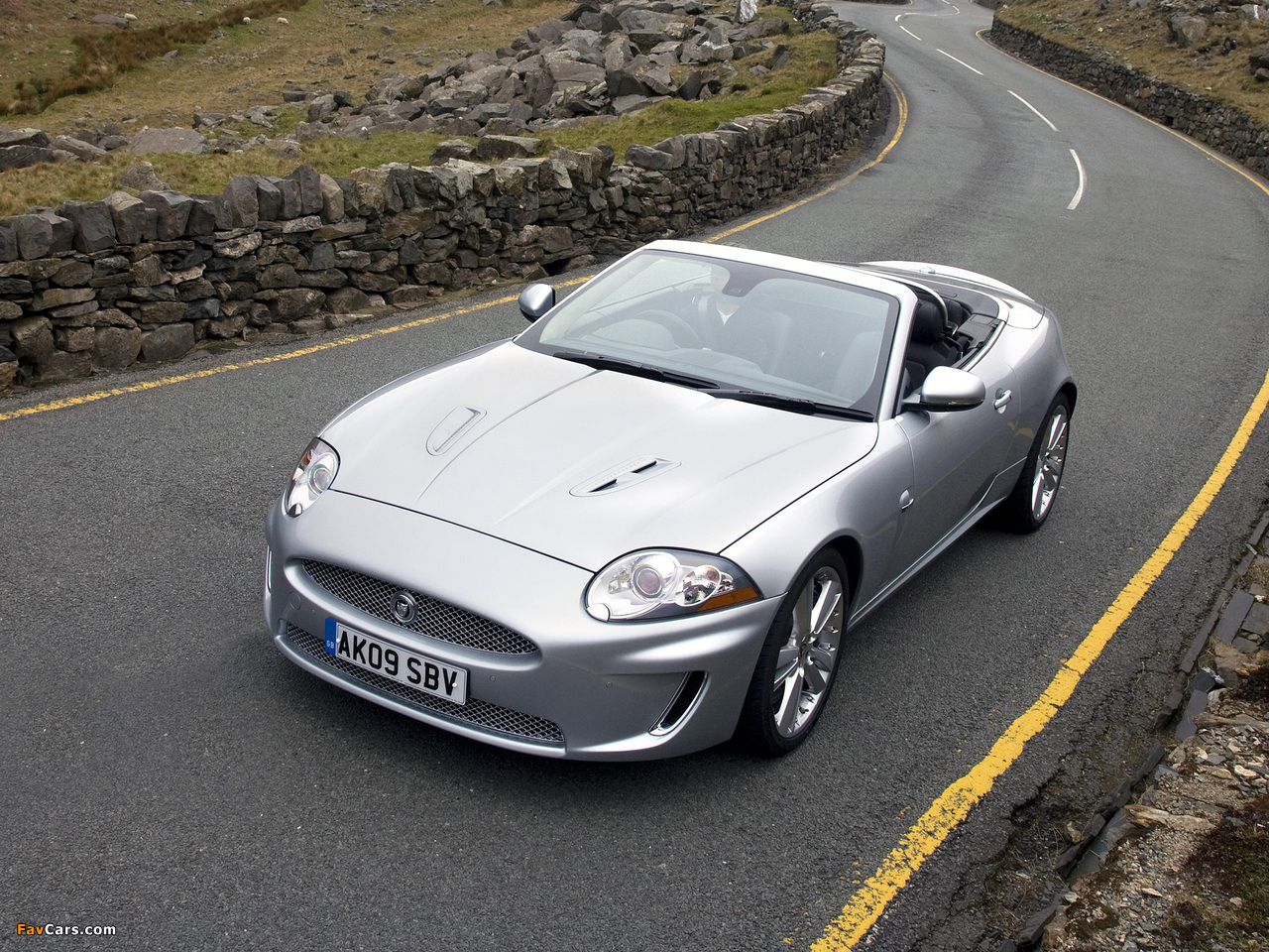 Jaguar XKR Convertible UK-spec 2009–11 photos (1280 x 960)