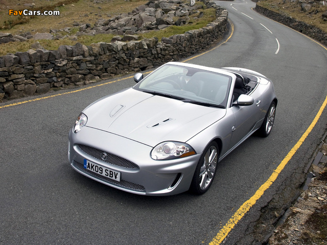 Jaguar XKR Convertible UK-spec 2009–11 photos (640 x 480)