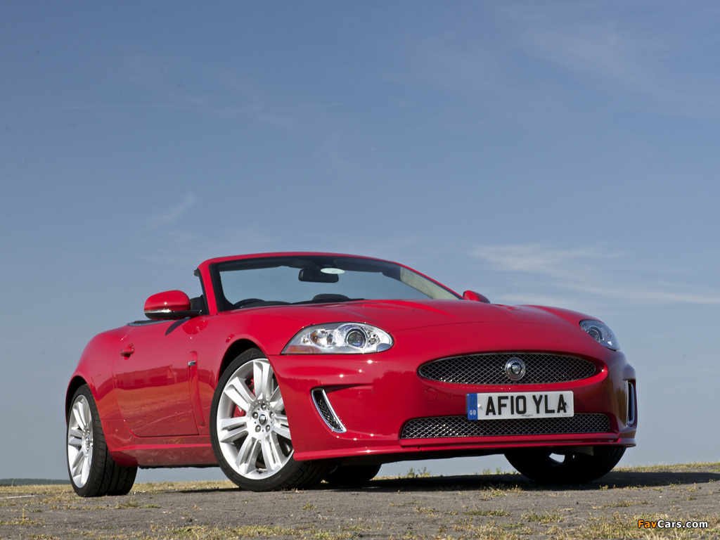 Jaguar XKR Convertible UK-spec 2009–11 photos (1024 x 768)