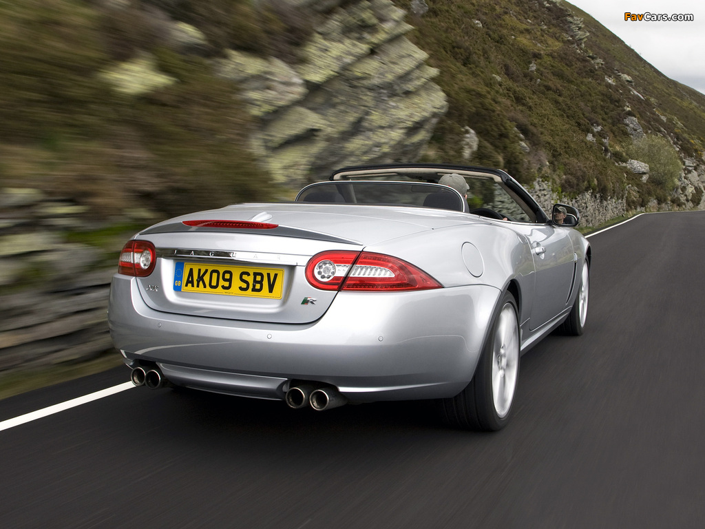 Jaguar XKR Convertible UK-spec 2009–11 pictures (1024 x 768)