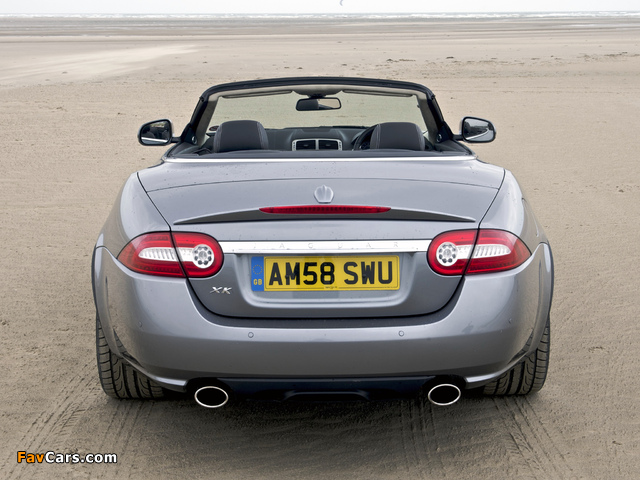 Jaguar XK Convertible UK-spec 2009–11 wallpapers (640 x 480)