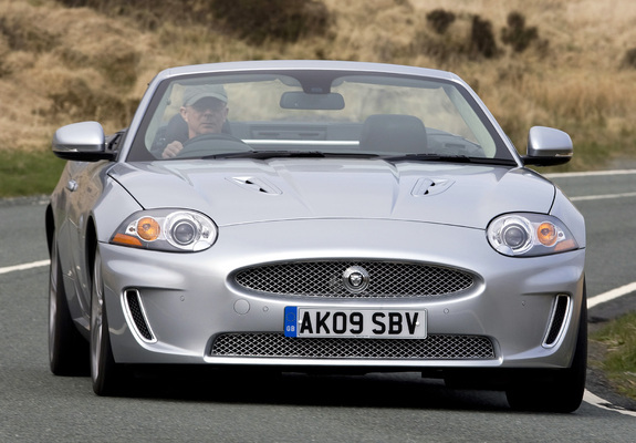 Jaguar XKR Convertible UK-spec 2009–11 wallpapers