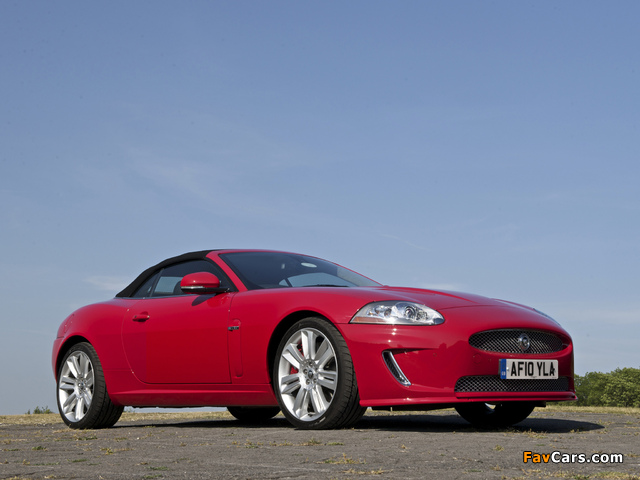 Photos of Jaguar XKR Convertible UK-spec 2009–11 (640 x 480)