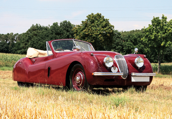 Jaguar XK120 Drophead Coupe UK-spec 1953–54 wallpapers