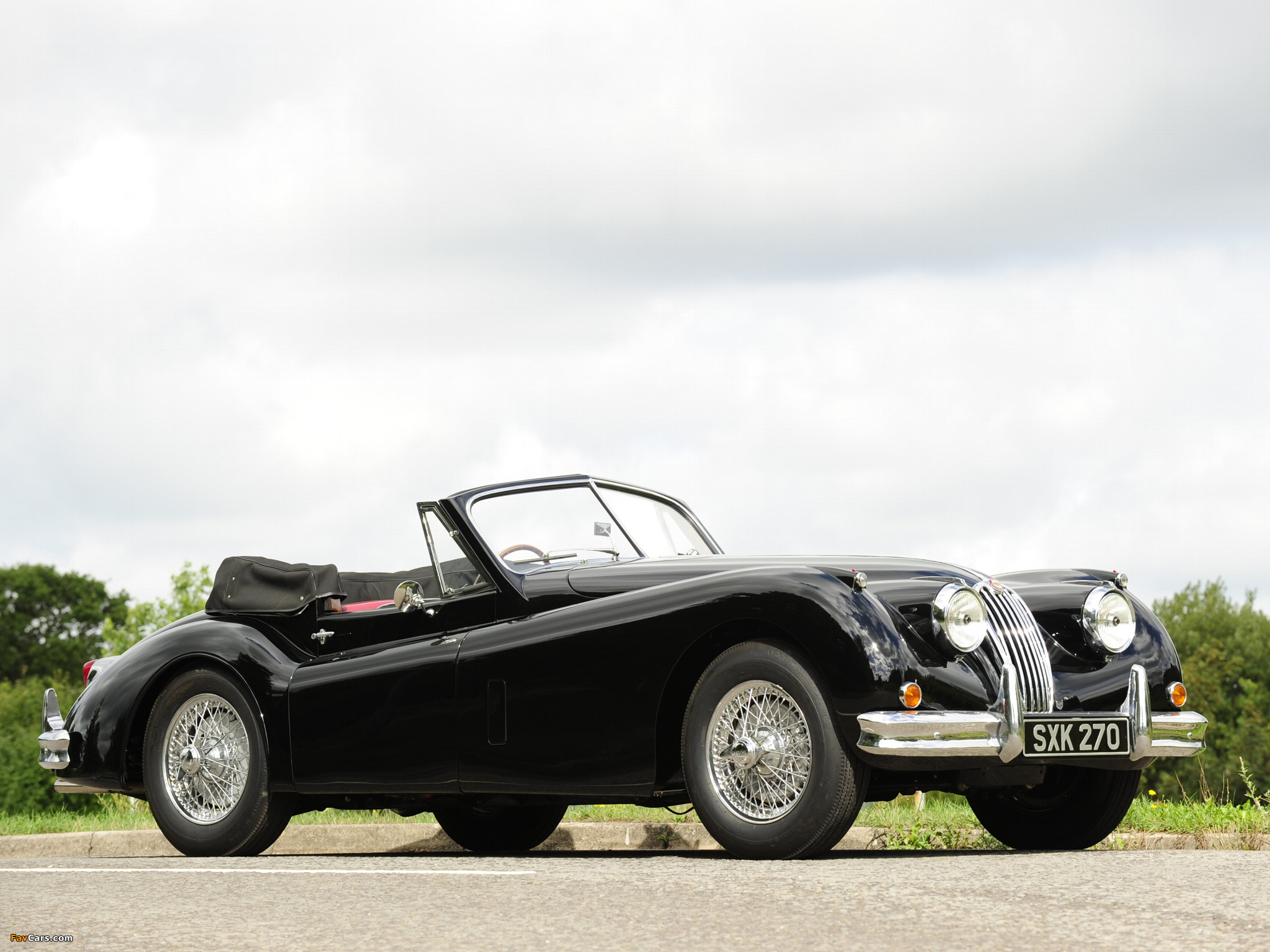 Jaguar XK140 Drophead Coupe 1954–57 wallpapers (2048 x 1536)