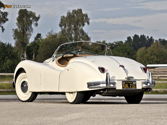 Jaguar XK140 Roadster 1954–57 wallpapers (640 x 480)