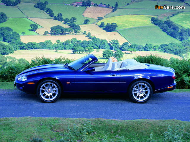 Jaguar XKR Convertible 1998–2002 wallpapers (640 x 480)