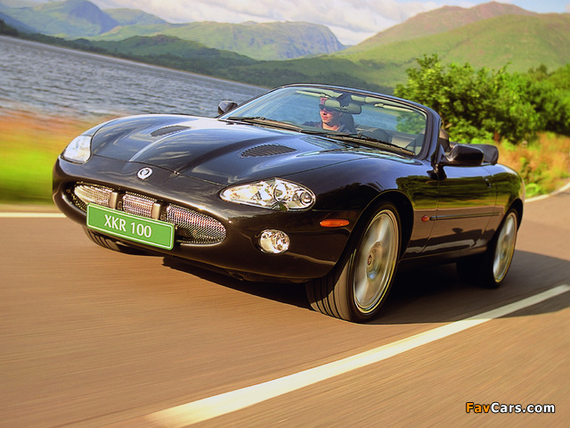 Jaguar XKR 100 Convertible 2002 wallpapers (640 x 480)