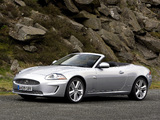 Jaguar XKR Convertible UK-spec 2009–11 wallpapers