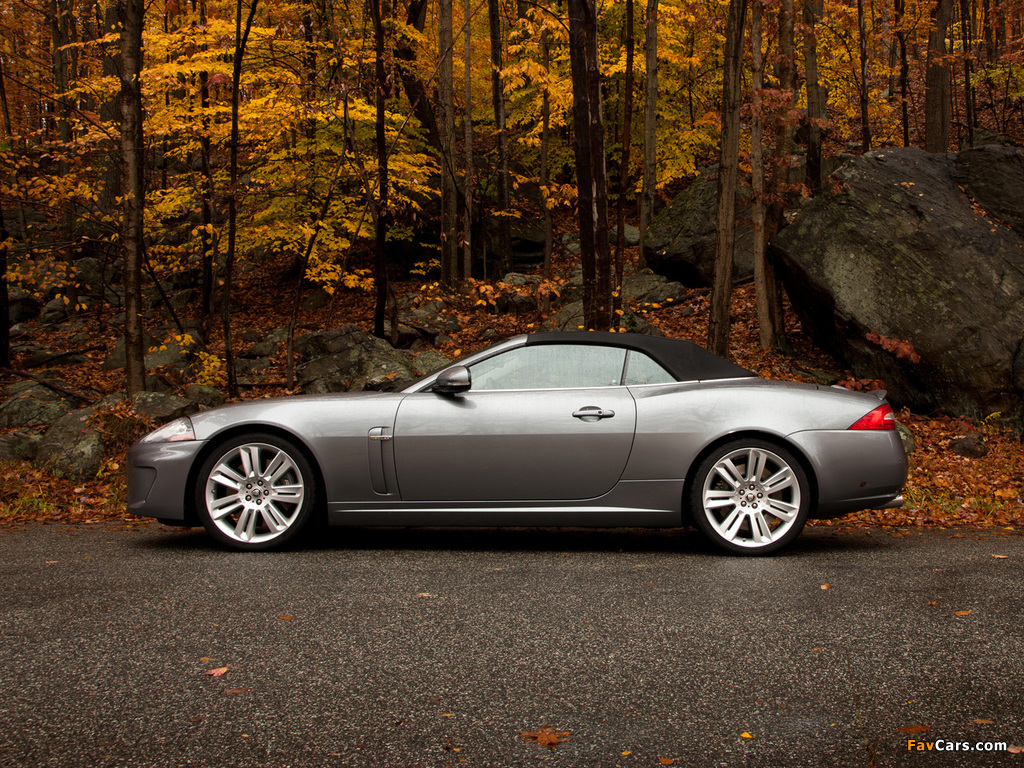 Jaguar XKR Convertible US-spec 2009–11 wallpapers (1024 x 768)