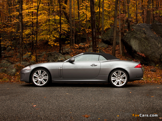 Jaguar XKR Convertible US-spec 2009–11 wallpapers (640 x 480)