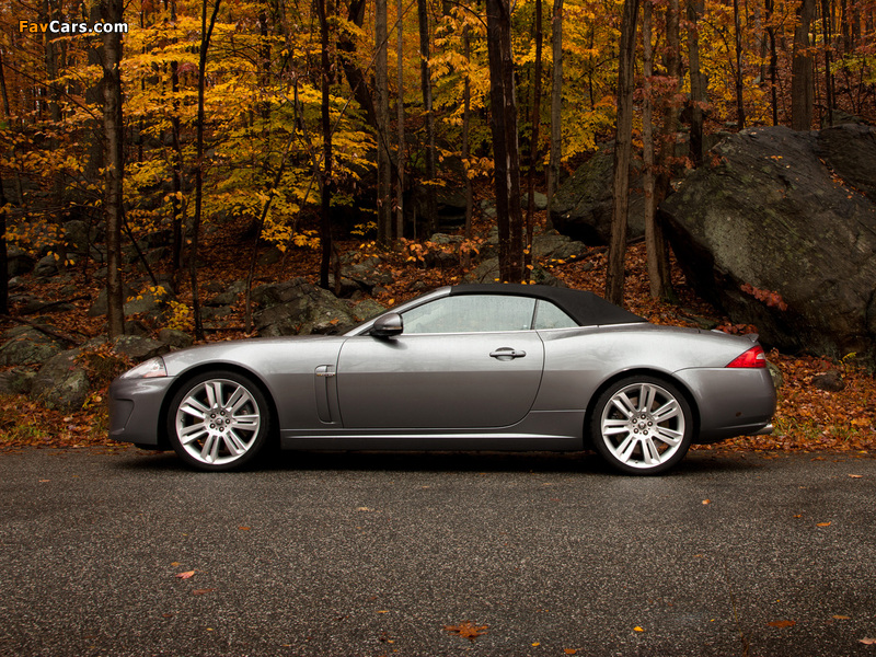 Jaguar XKR Convertible US-spec 2009–11 wallpapers (800 x 600)