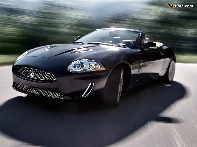 Jaguar XKR Convertible 2009–11 wallpapers (800 x 600)