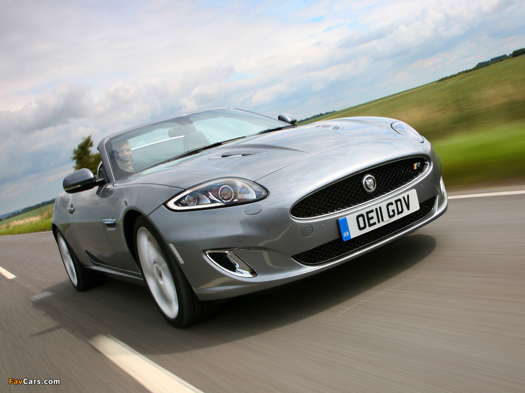 Jaguar XKR Convertible UK-spec 2011 wallpapers (1024 x 768)