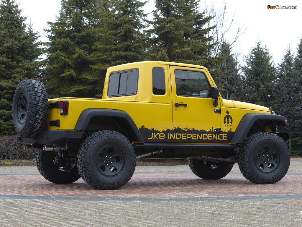 Mopar Jeep Wrangler JK-8 Independence Concept (JK) 2011 photos (1024 x 768)