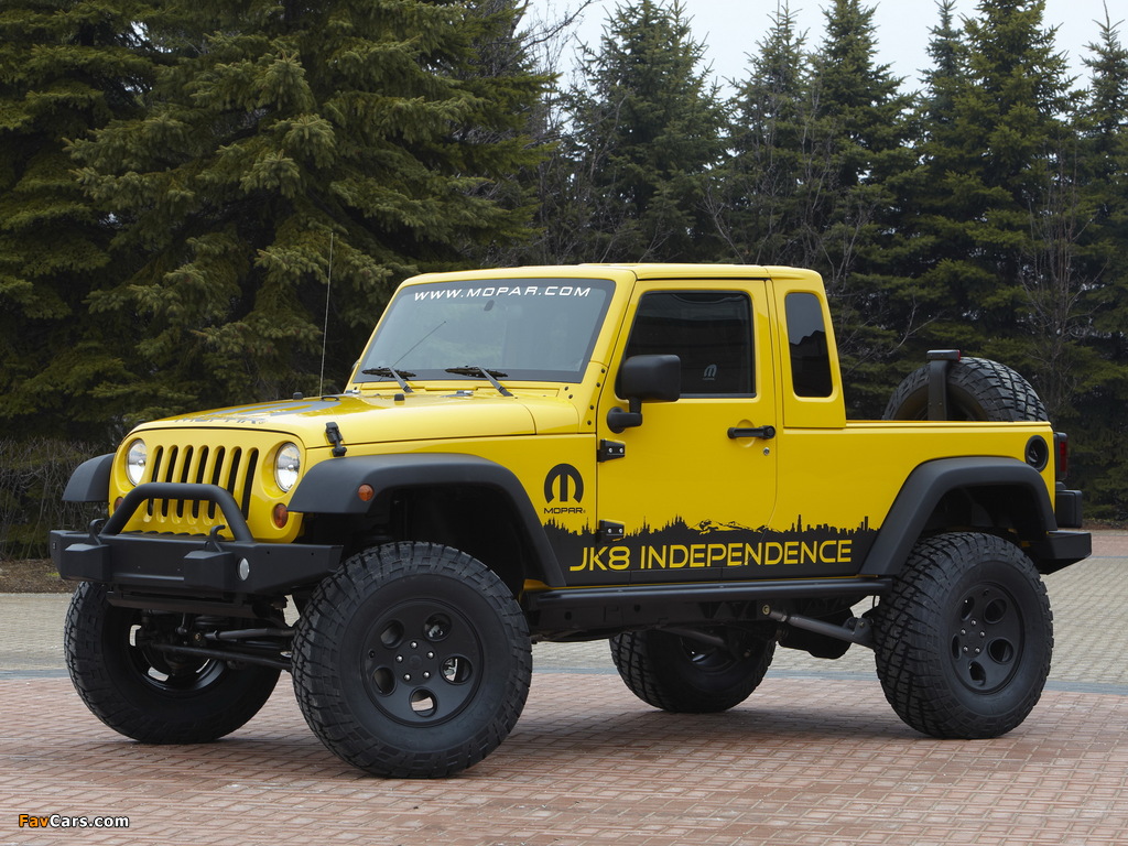 Photos of Mopar Jeep Wrangler JK-8 Independence Concept (JK) 2011 (1024 x 768)