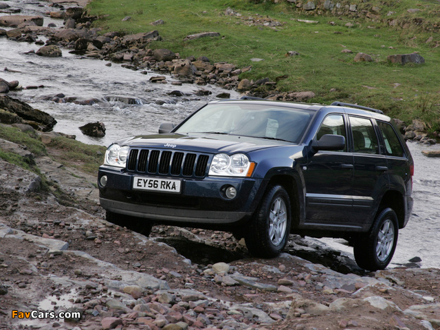 Images of Jeep Grand Cherokee CRD Limited UK-spec (WK) 2005–07 (640 x 480)