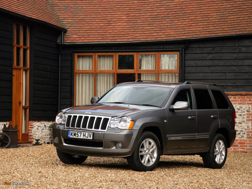 Images of Jeep Grand Cherokee Overland UK-spec (WK) 2008–10 (1024 x 768)