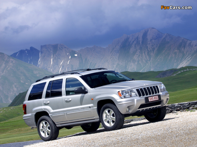 Images of Jeep Grand Cherokee Overland (WJ) 2002–04 (640 x 480)