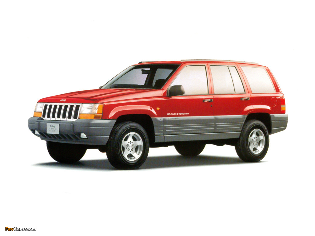 Jeep Grand Cherokee Laredo JP-spec (ZJ) 1996–98 photos (1024 x 768)