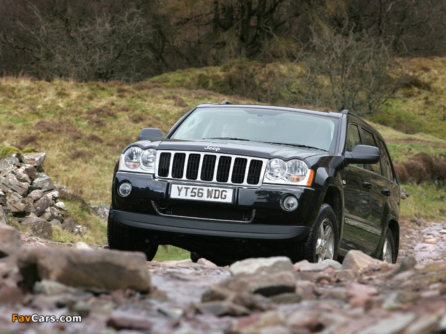 Jeep Grand Cherokee 5.7 Limited UK-spec (WK) 2005–10 photos (640 x 480)