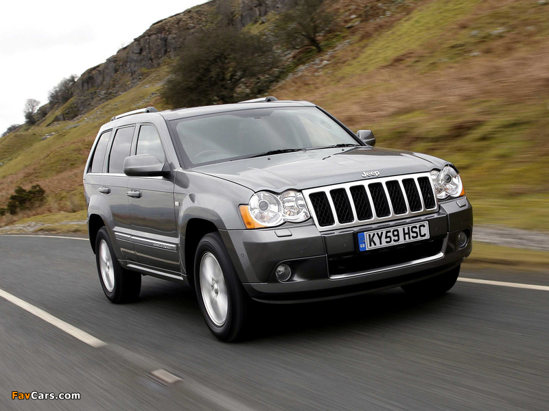 Jeep Grand Cherokee Overland UK-spec (WK) 2008–10 images (800 x 600)