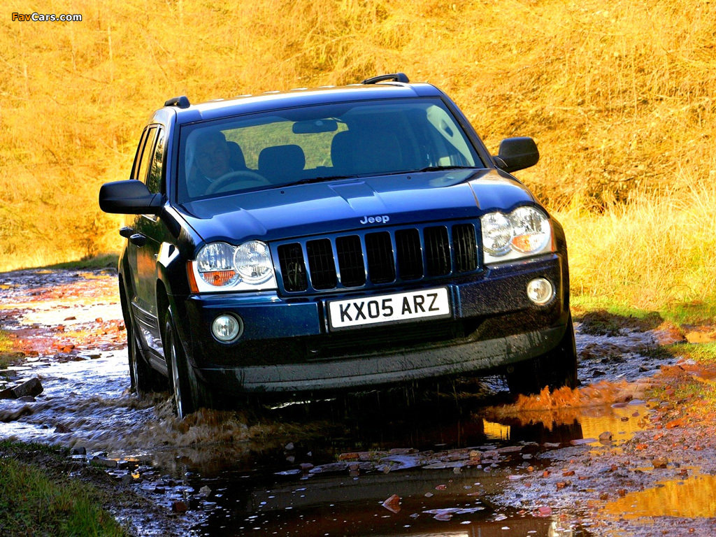 Jeep Grand Cherokee CRD Limited UK-spec (WK) 2005–07 images (1024 x 768)