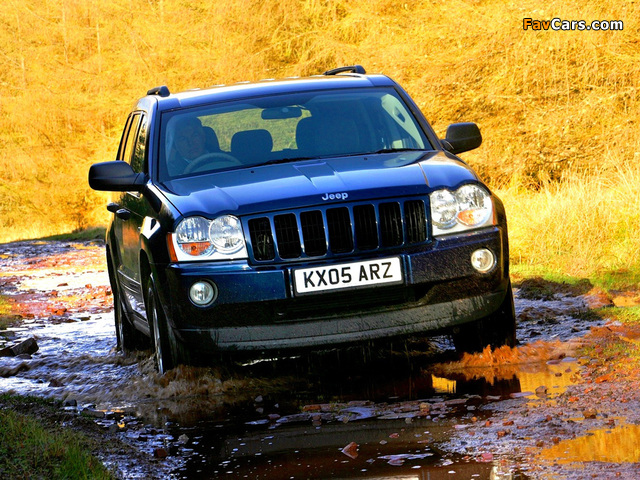 Jeep Grand Cherokee CRD Limited UK-spec (WK) 2005–07 images (640 x 480)