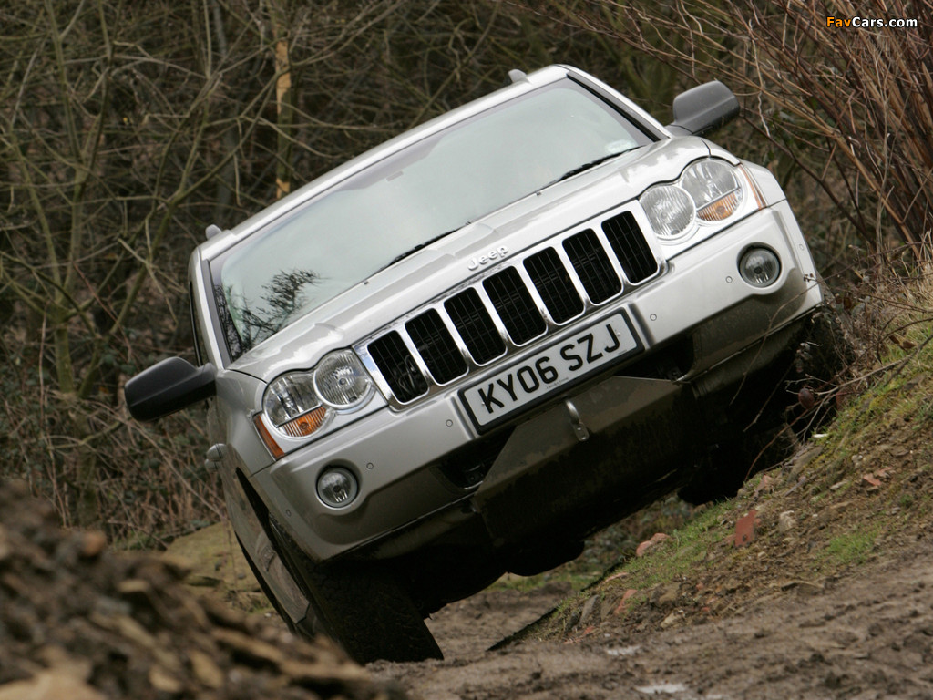 Jeep Grand Cherokee CRD Limited UK-spec (WK) 2005–07 photos (1024 x 768)