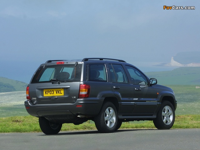 Pictures of Jeep Grand Cherokee Overland UK-spec (WJ) 2003–04 (640 x 480)